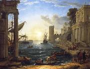 Claude Lorrain, Seaport with the Embarkation of the Queen of Sheba